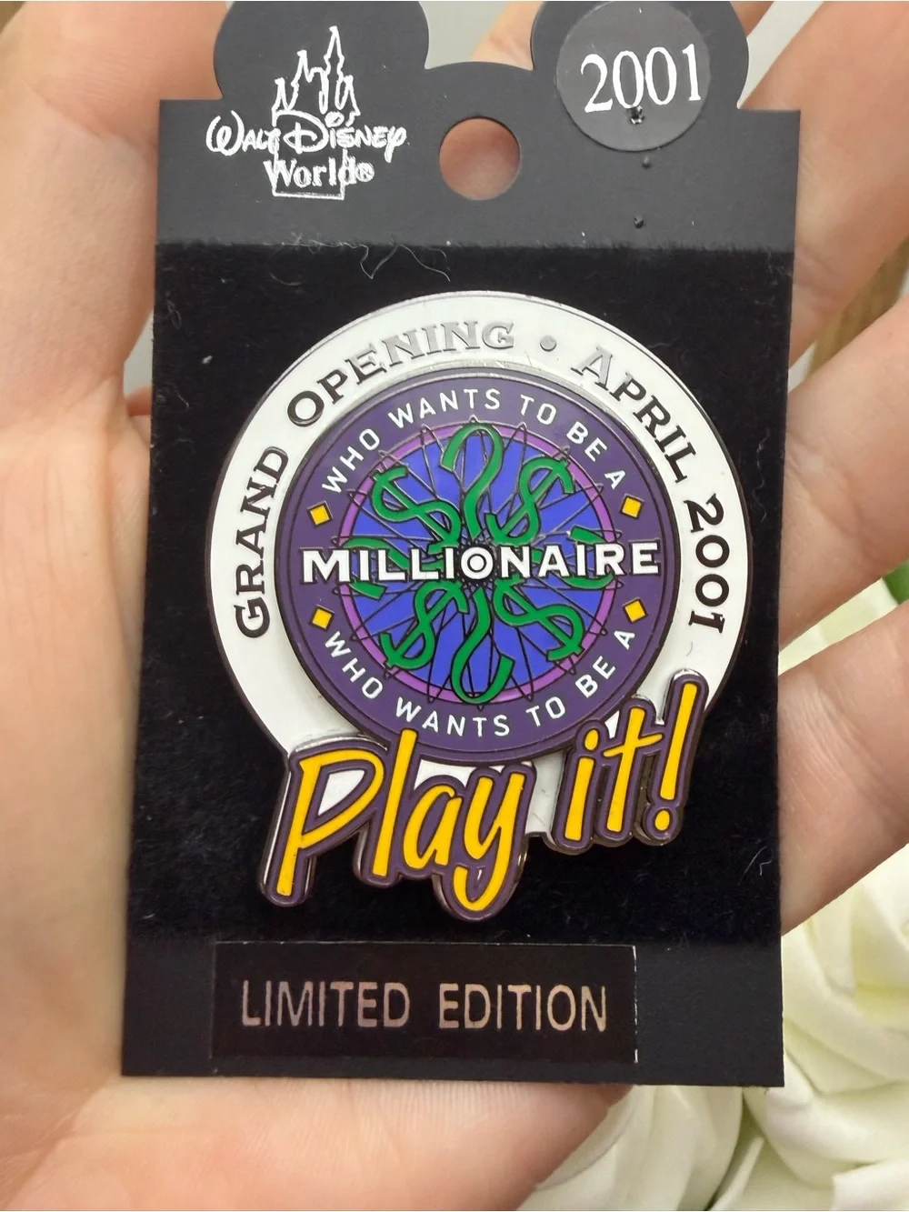 Walt Disney World 'Play It! Millionaire' Limited Edition Pin